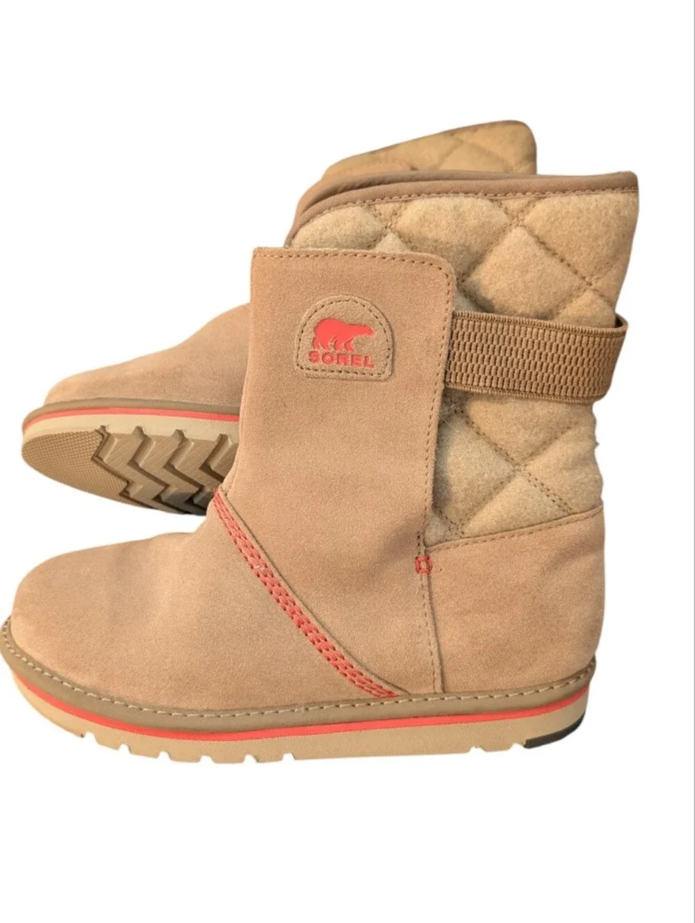 Sorel tan Campus Shorty Boot - Girls Size 5 Nwot